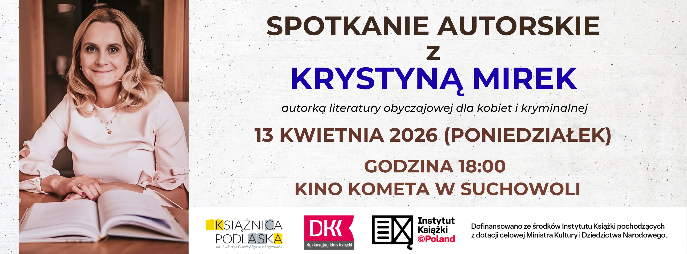 Krystyna Mirek w Suchowoli baner 13.04.jpg